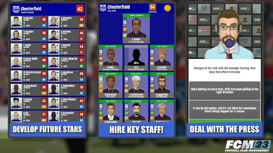 Скриншот Football Club Management 2023