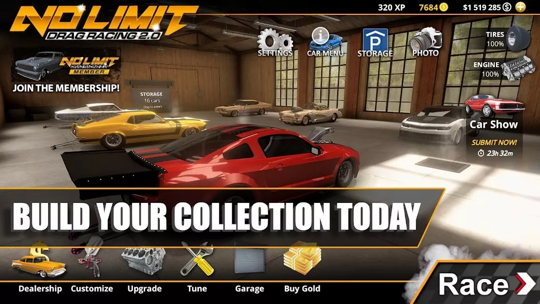 Скриншот No Limit Drag Racing 2