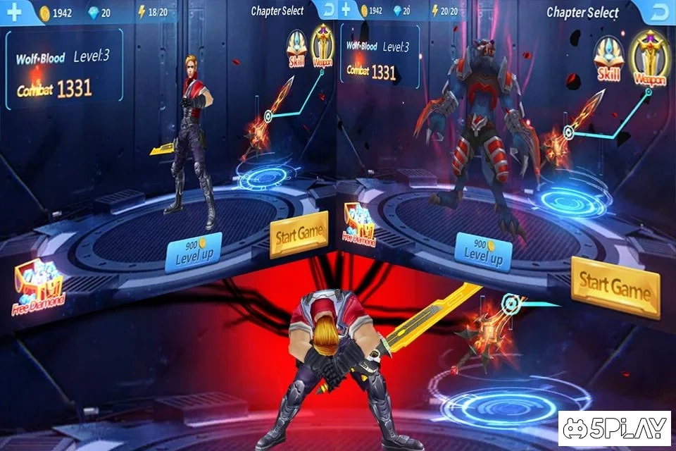 Скриншот Wolfman Street Fighter