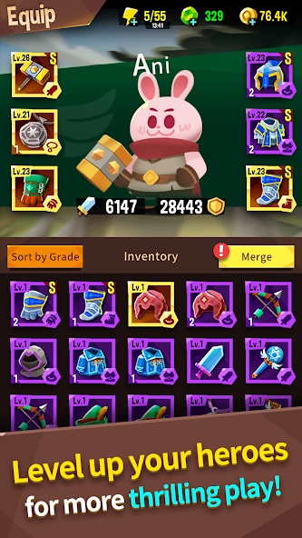 Скриншот Anipang Matchlike (Puzzle RPG)