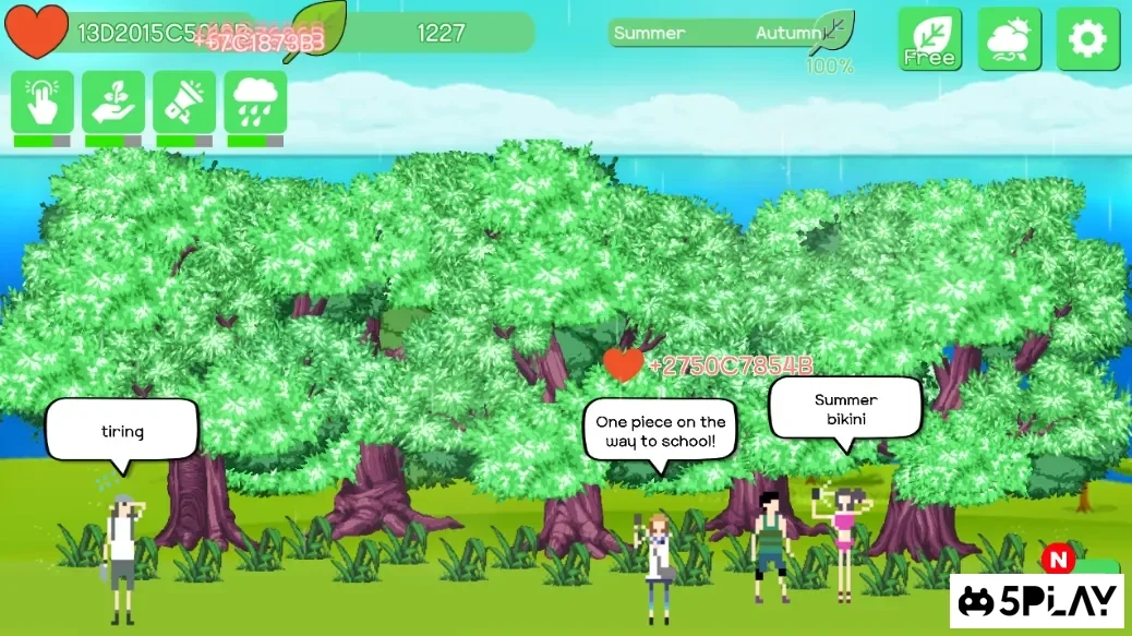 Скриншот Blossom Clicker - 4 Seasons Relaxing Game