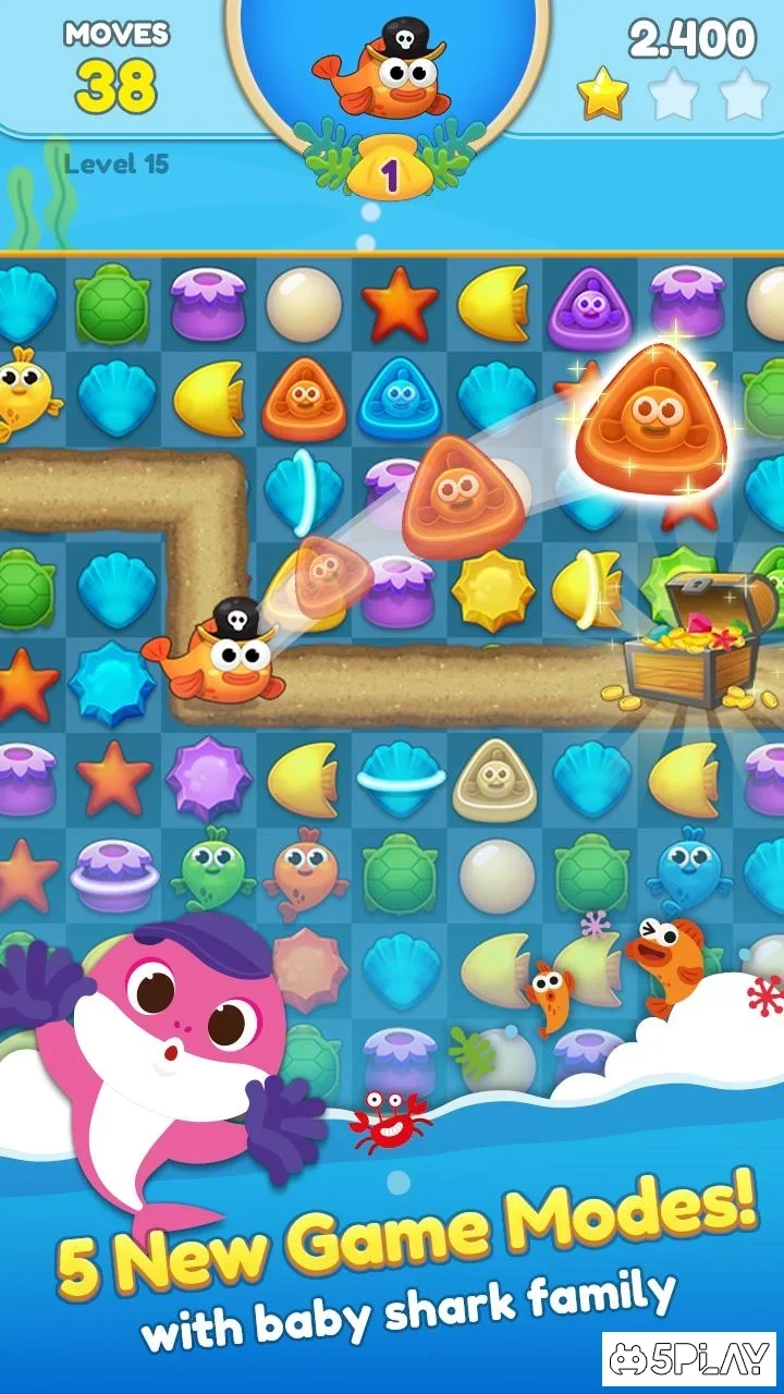 Скриншот Baby Shark Match: Ocean Jam