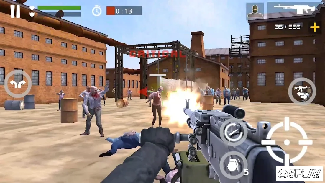 Скриншот Dead Zombie Battle : Zombie Defense Warfare