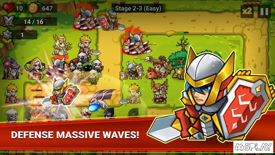 Скриншот Defense Heroes: Defender War Offline Tower Defense