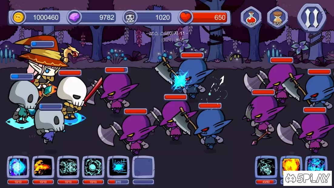Скриншот Skull Magician : Grow Ultimate Magic : Tap Clicker