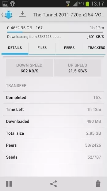 Скриншот aTorrent PRO