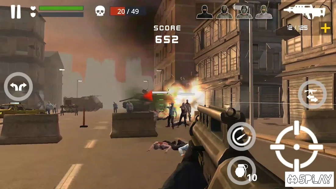 Скриншот Dead Zombie Battle : Zombie Defense Warfare