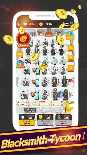 Скриншот Idle Blacksmith Shop - Sword And Weapon Craftin
