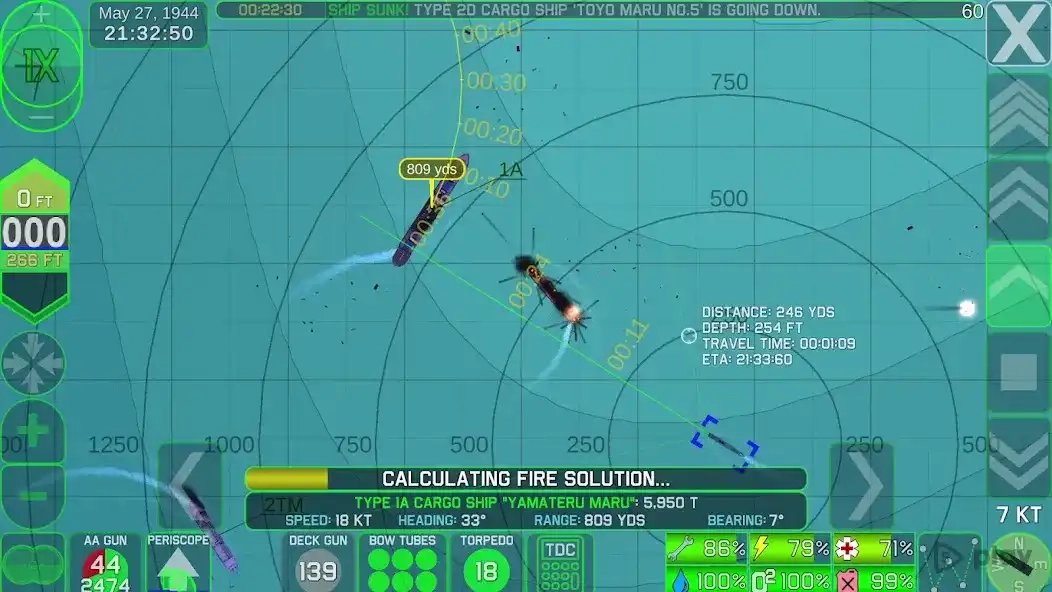 Скриншот Crash Dive 2: The Silent Service