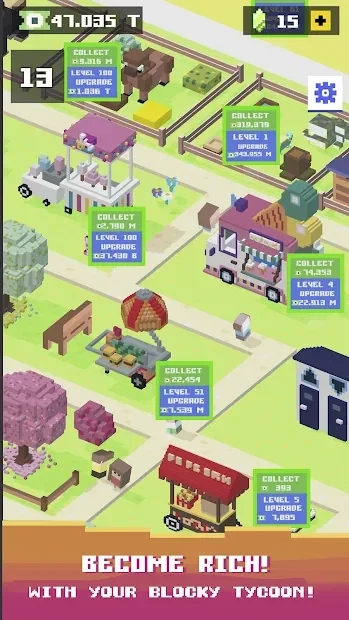 Скриншот Blocky Zoo Tycoon - Idle Clicker Game!
