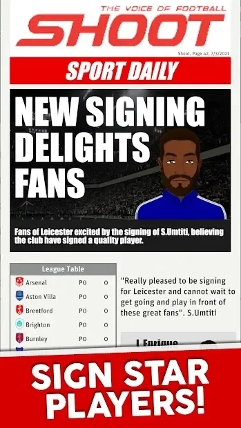 Скриншот Club Soccer Director 2022 - Футбольный менеджмент