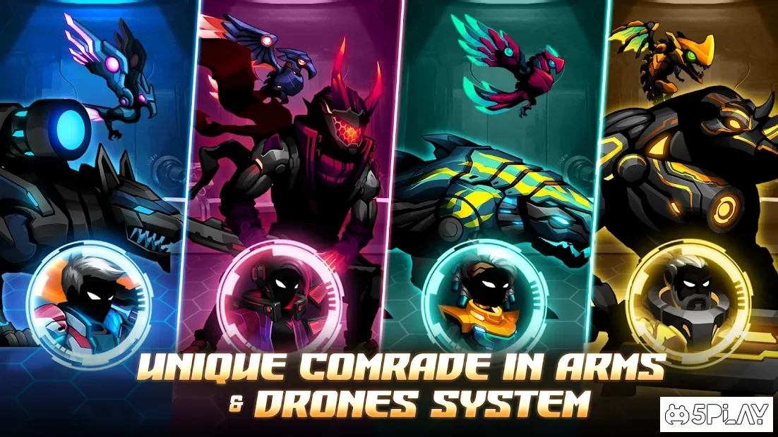 Скриншот Cyber Fighters: Stickman Cyberpunk Impact Fighting