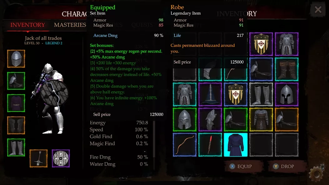 Скриншот Powerlust: Offline Dungeon RPG