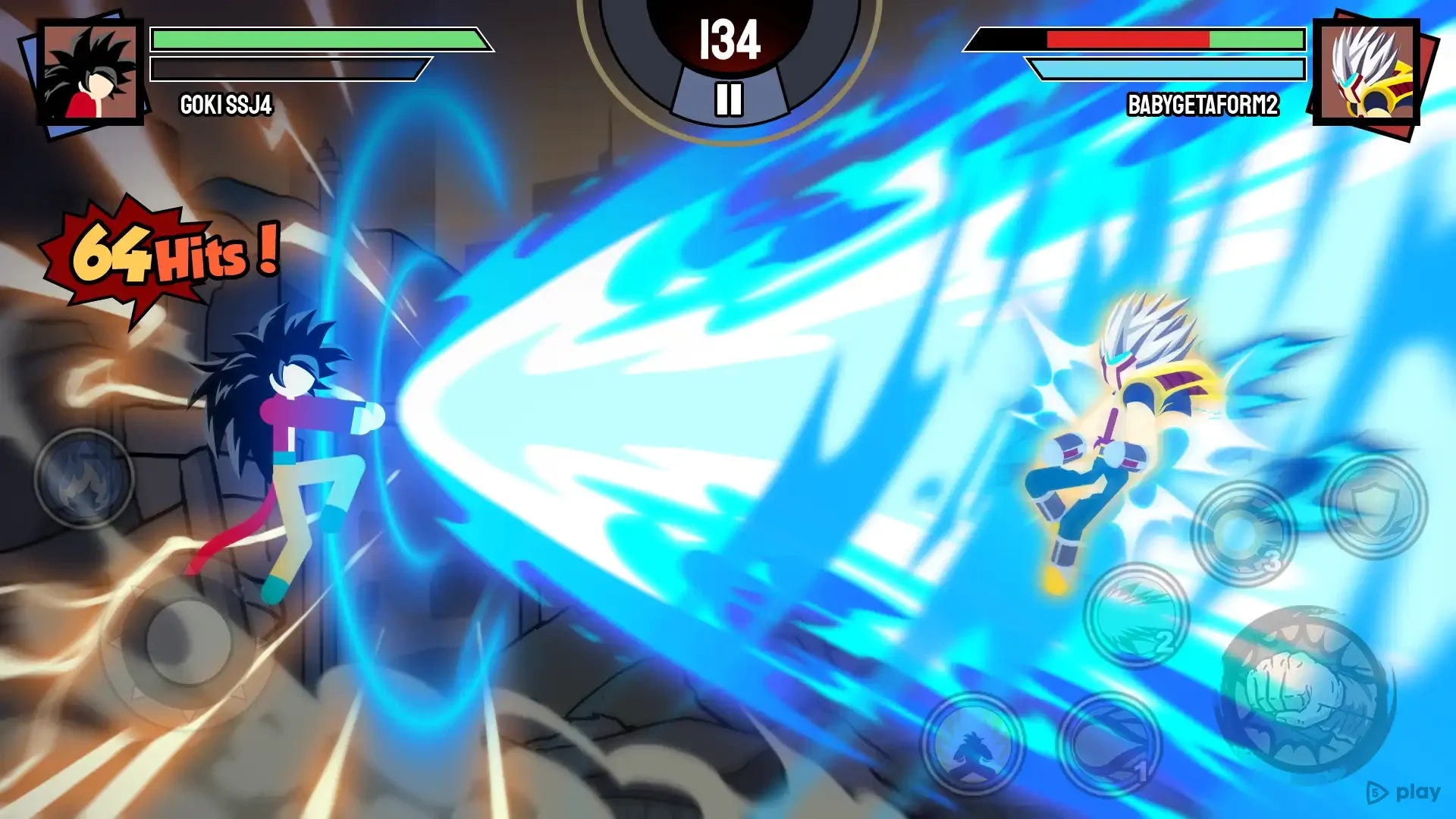 Скриншот Stickman Warriors - Super Dragon Shadow Fight