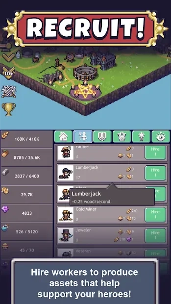 Скриншот Cave Heroes: Idle Dungeon Crawler