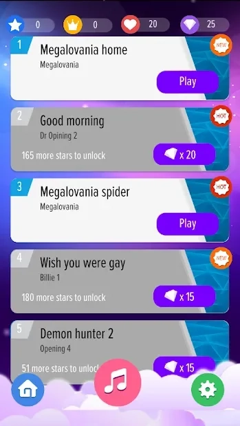 Скриншот Megalovania ? Sans Piano Tiles 4