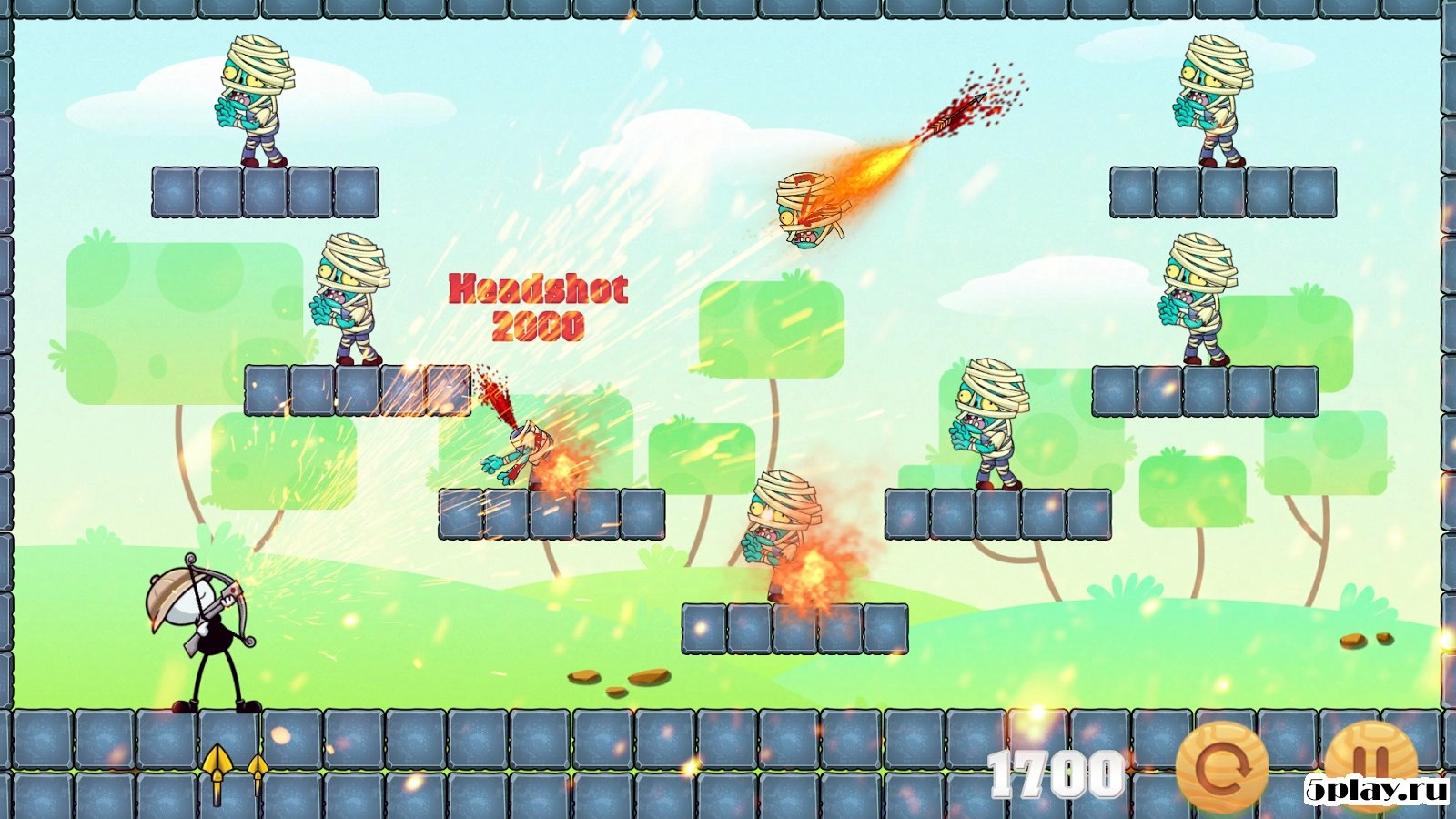 Скриншот The Archers 3- Stickman Archer