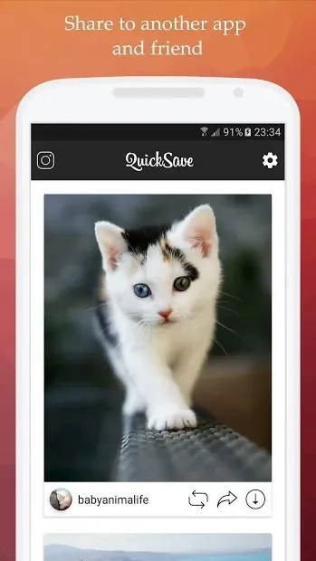 Скриншот QuickSave ­- Скачать Instagram