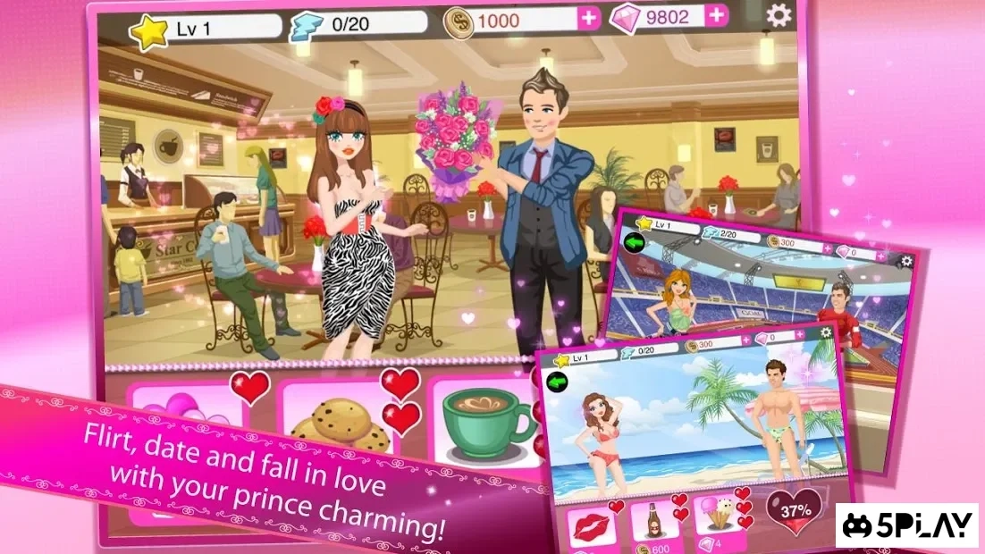 Скриншот Star Girl: Valentine Hearts