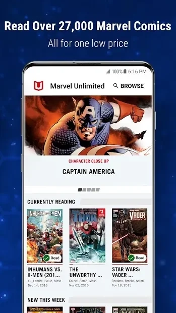 Скриншот Marvel Unlimited