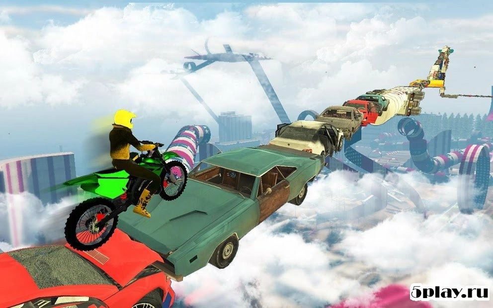 Скриншот Bike Impossible Tracks Race: 3D Motorcycle Stunts