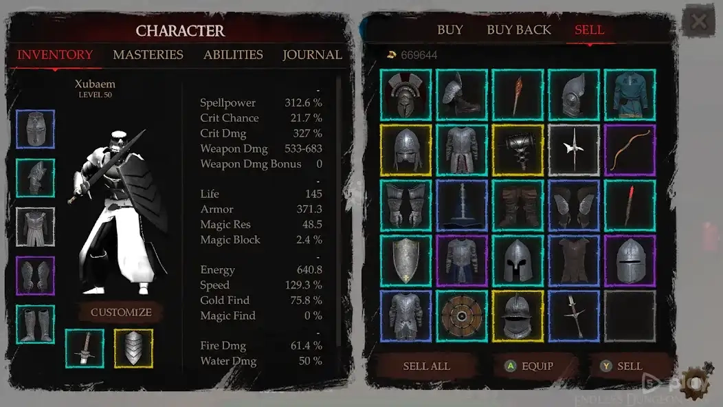 Скриншот Powerlust - action RPG roguelike