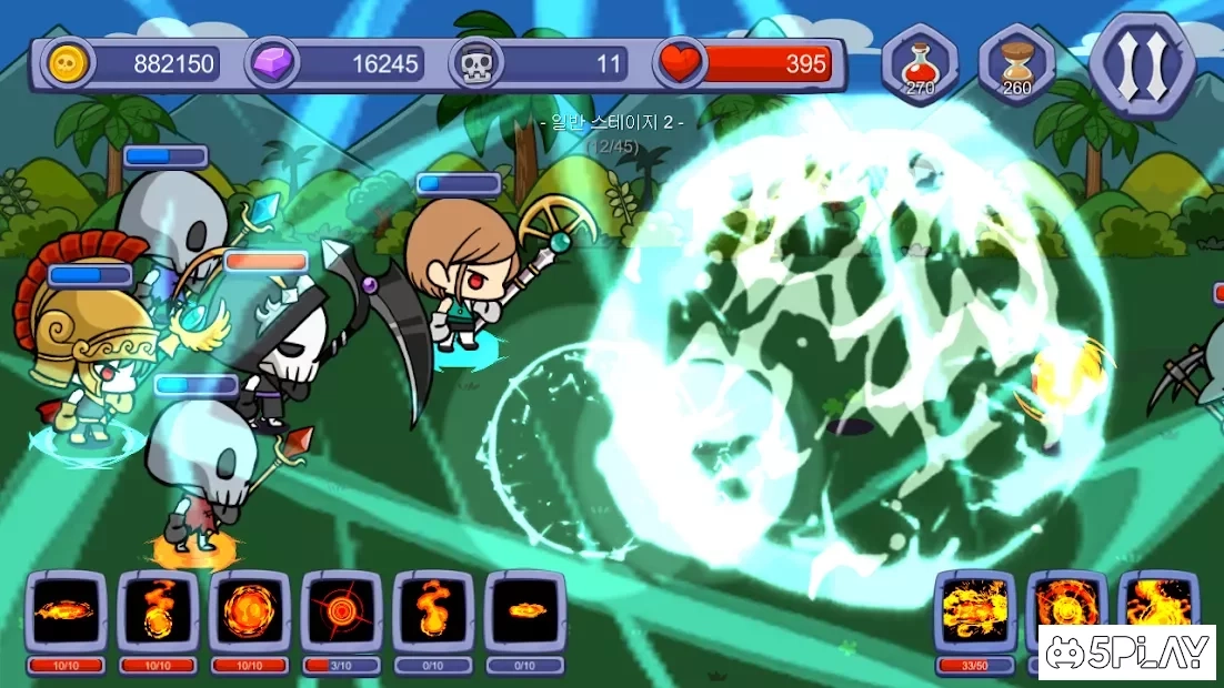 Скриншот Skull Magician : Grow Ultimate Magic : Tap Clicker