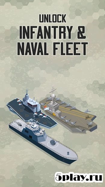 Скриншот Merge Military Vehicles Tycoon - Idle Clicker Game