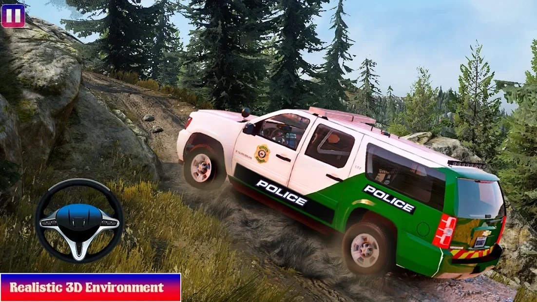 Скриншот Offroad Police Car Driving Simulator Game