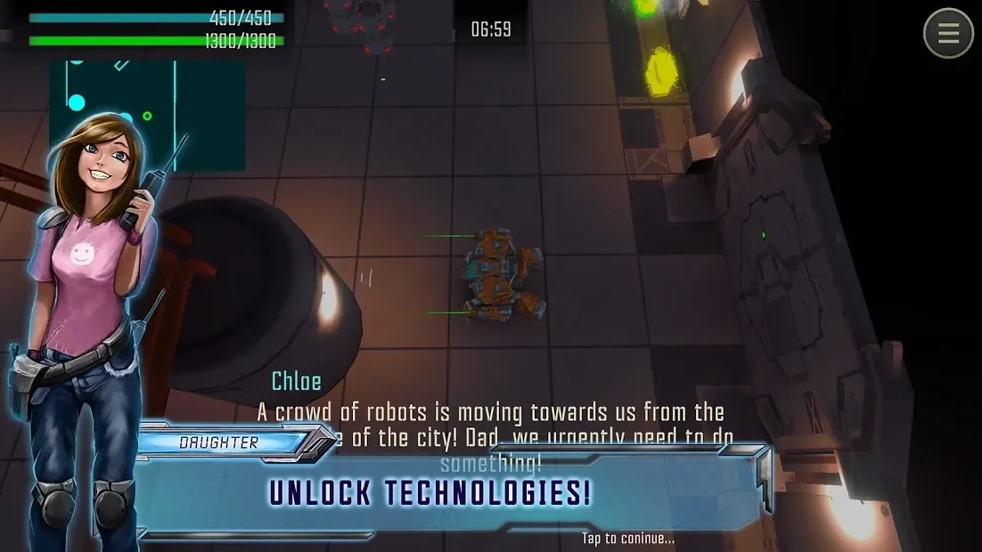 Скриншот Robot Warrior: Top-down shooter. Offline game