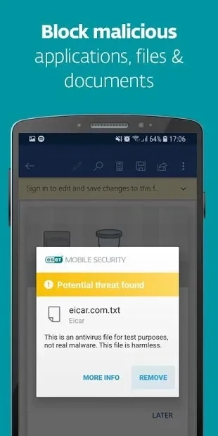 Скриншот ESET Mobile Security & Antivirus PREMIUM