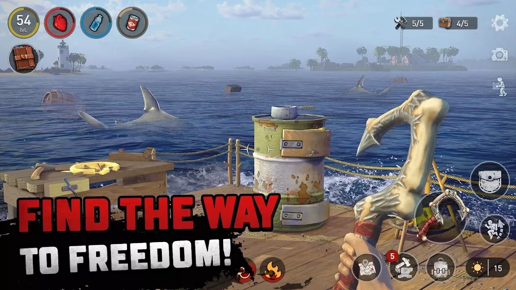 Скриншот Raft Survival: Ocean Nomad – Simulator