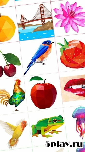 Скриншот Color by Number - Poly Art