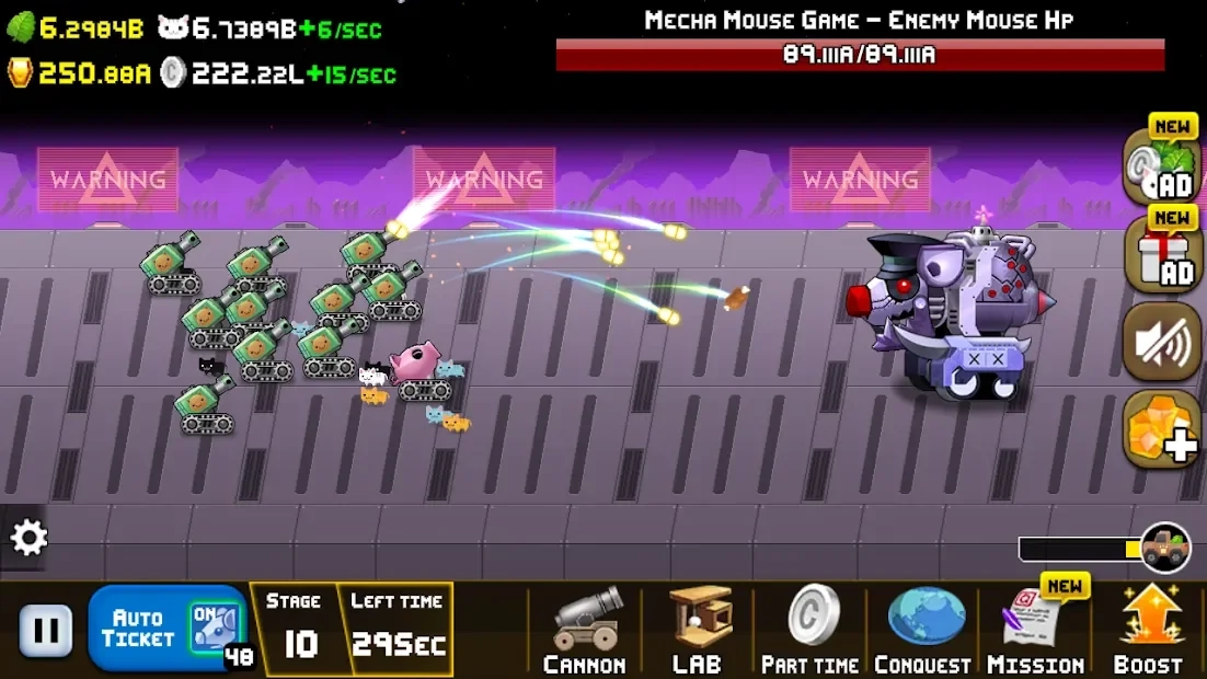 Скриншот Idle Cat Cannon