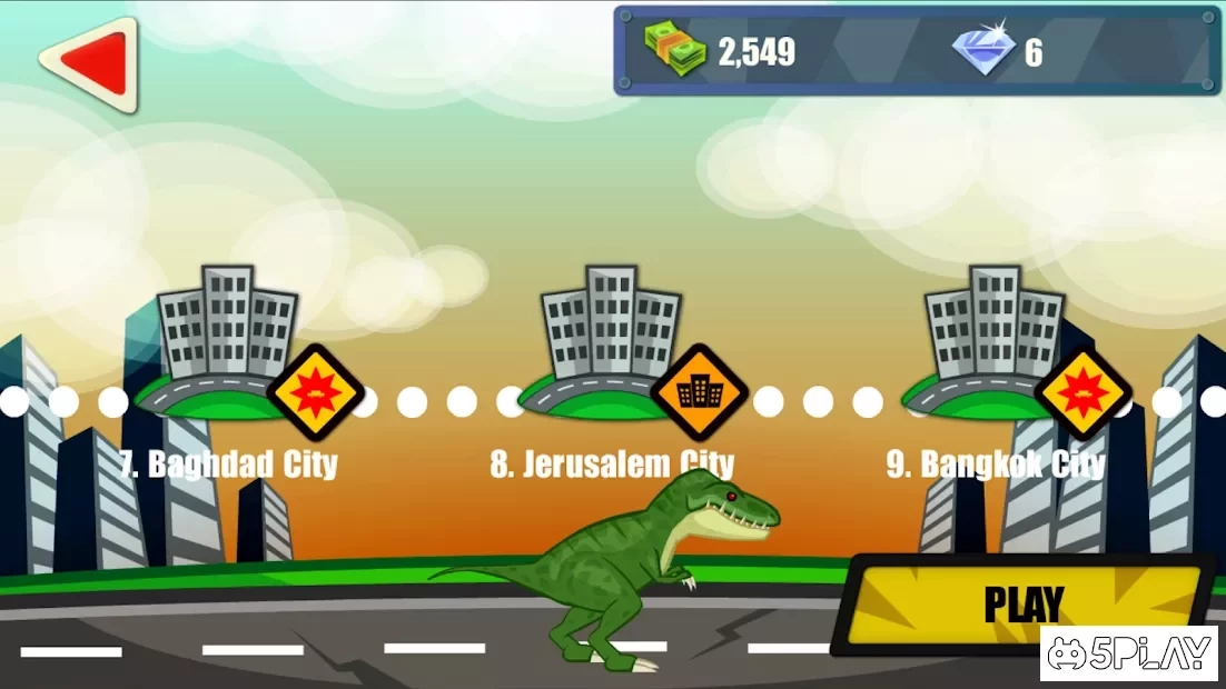Скриншот Jurassic Dinosaur: City rampage