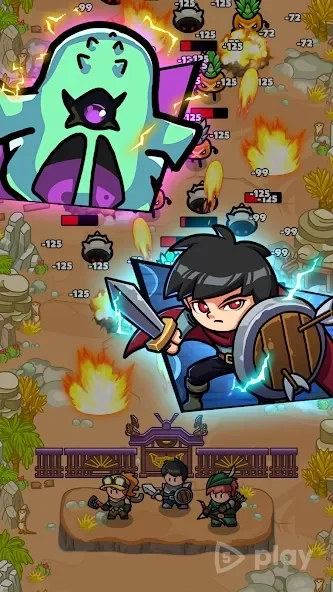 Скриншот Hero Quest: Idle RPG War Game