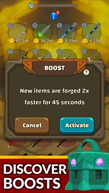 Скриншот Idle Blacksmith - AFK Merge Tycoon