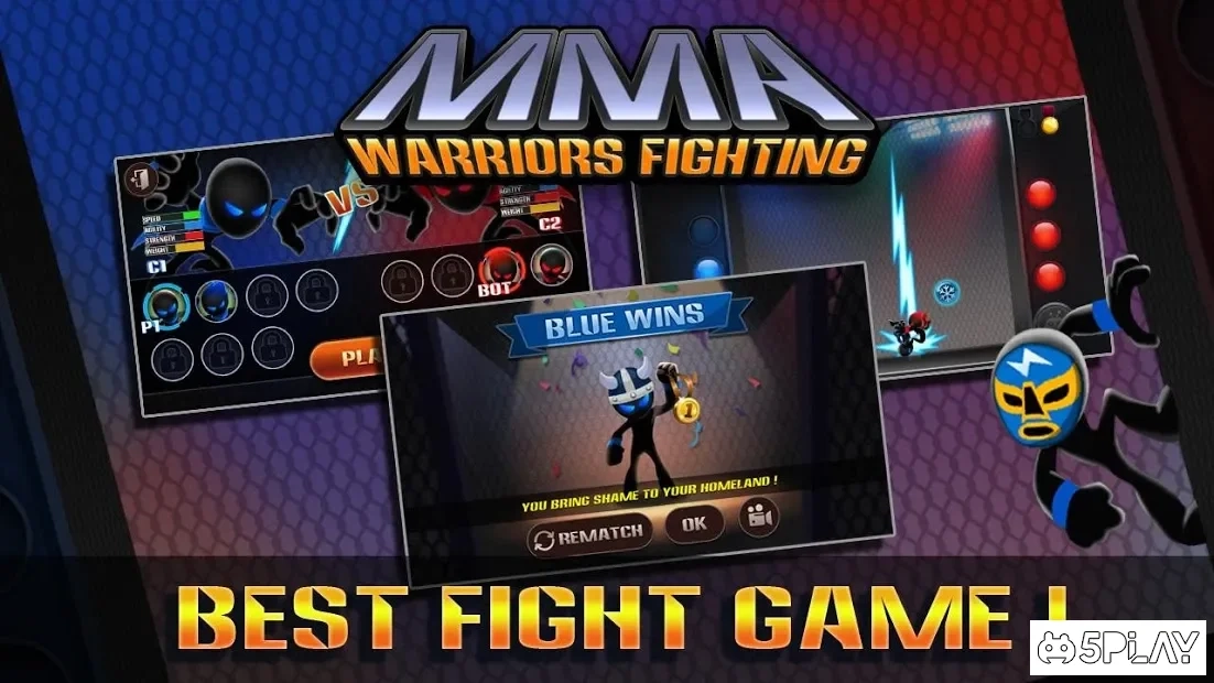 Скриншот Stickman Warriors:UFB Fighting