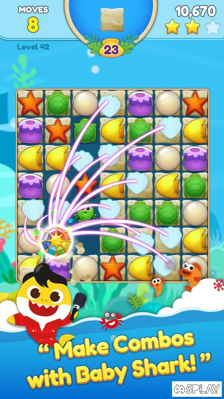 Скриншот Baby Shark Match: Ocean Jam