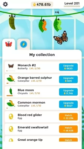 Скриншот Butterfly Idle