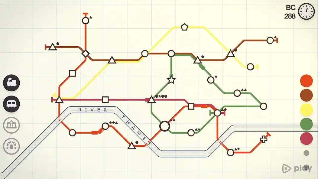 Скриншот Mini Metro