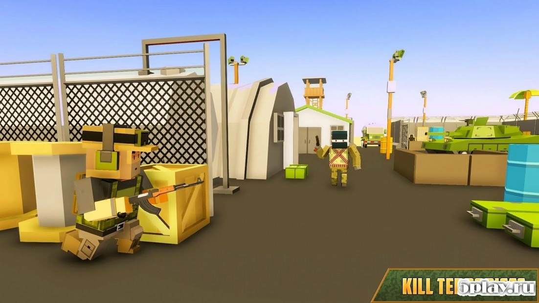 Скриншот Blocky Army Base: Modern War Strike