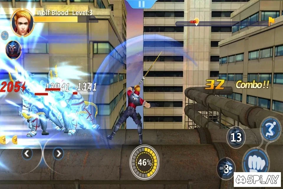Скриншот Wolfman Street Fighter