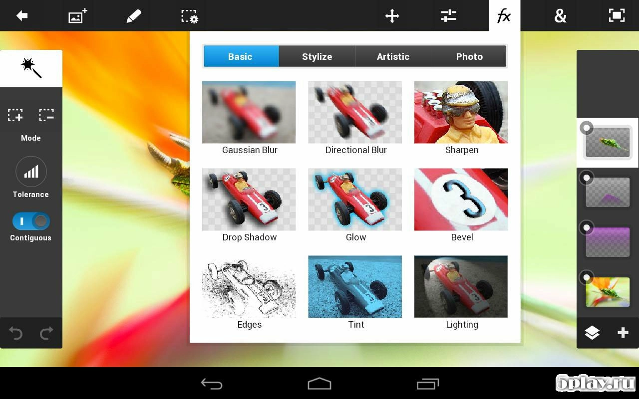 Скриншот Adobe Photoshop Touch