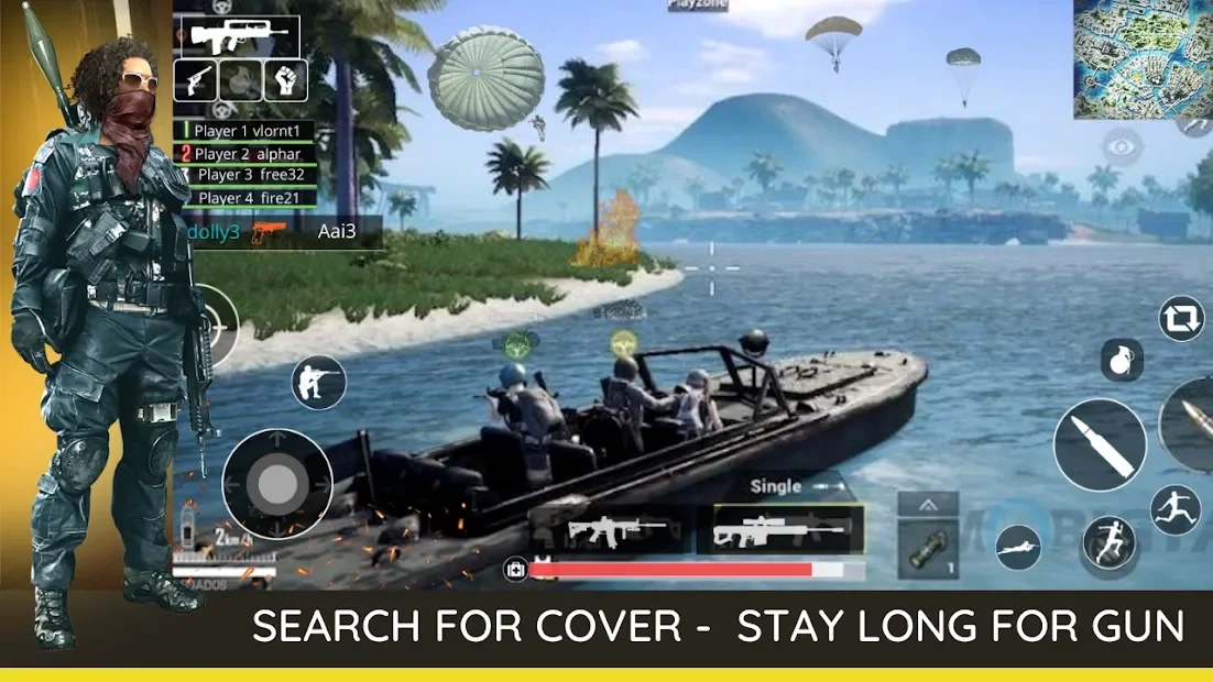 Скриншот 3D Cover freefire game commando Ops 2021