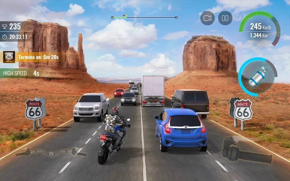 Скриншот Moto Traffic Race 2