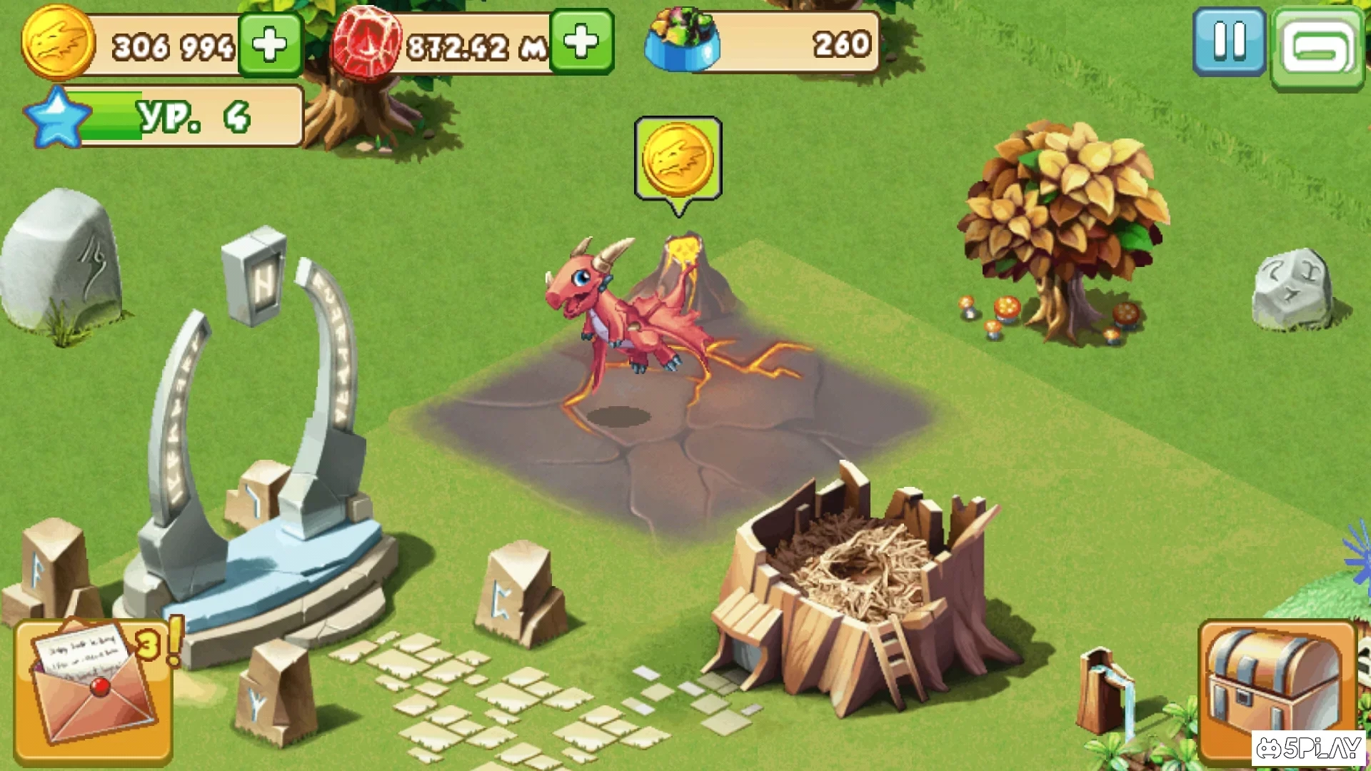 Скриншот Dragon Mania