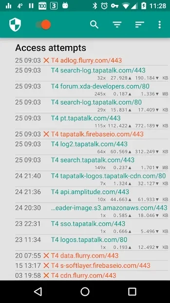 Скриншот NetGuard - no-root firewall