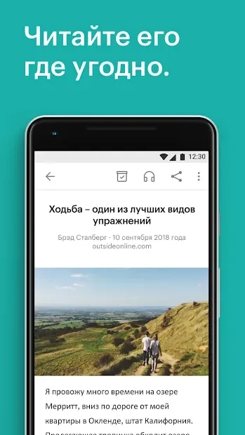 Скриншот Pocket