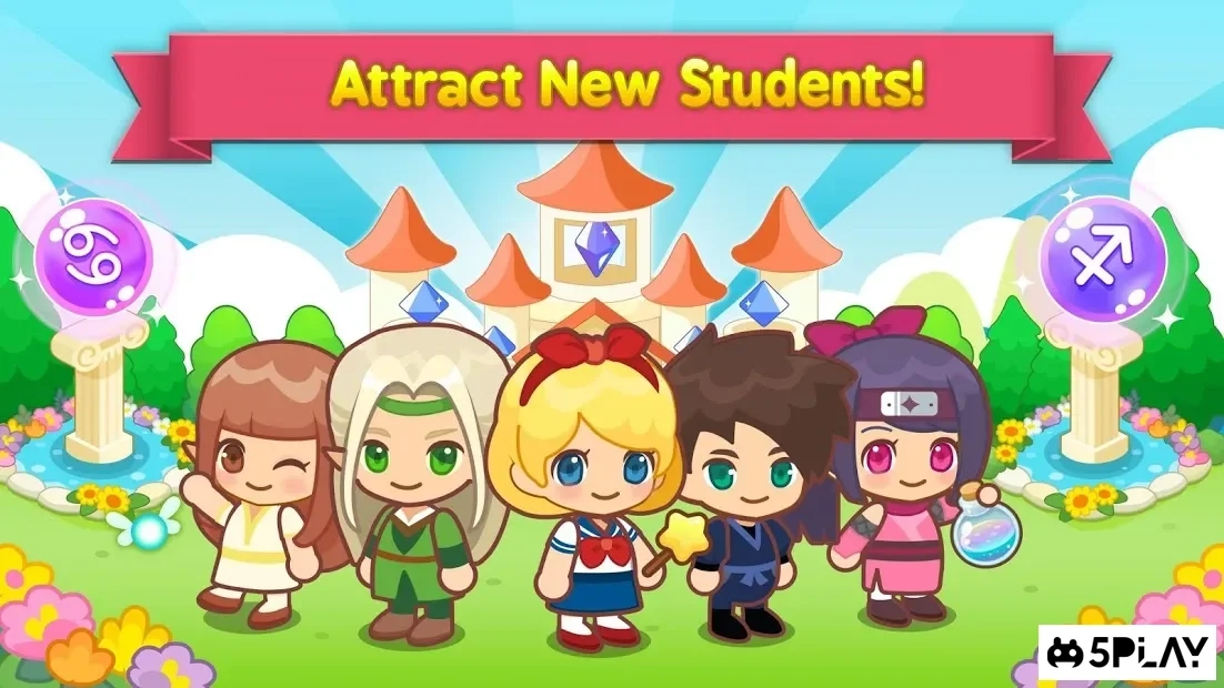 Скриншот Magic School Story